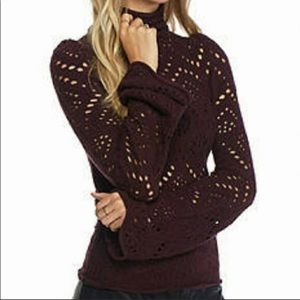 FREE PEOPLE SHOOT FROM THE HEART SWEATER NWT